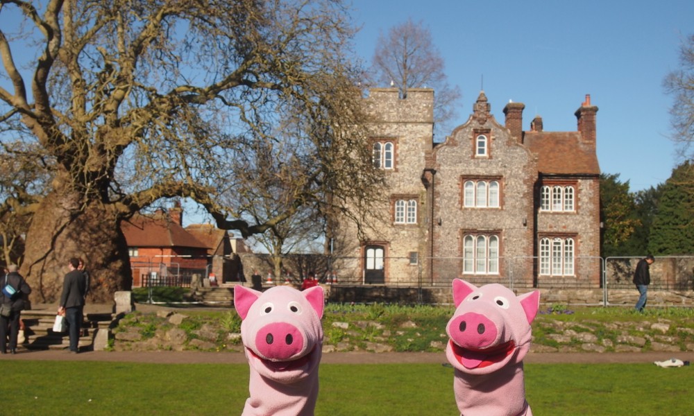 In the Canterbury Park. 