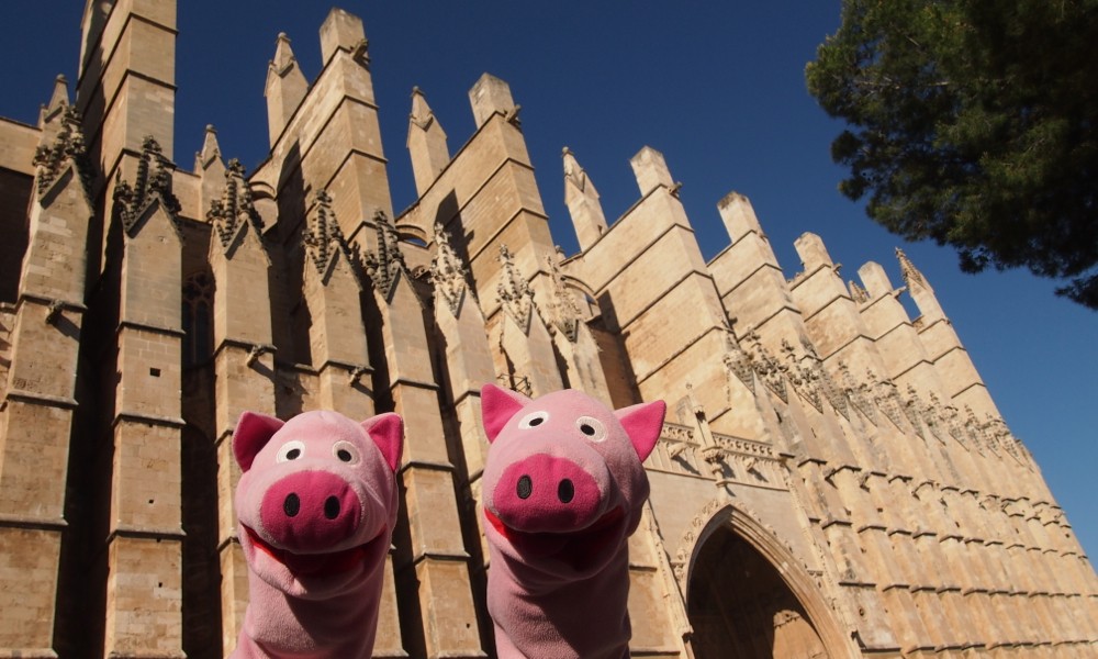 Die Kathedrale  von Palma: nicht so groß wie der Dom, aber fast genauso schön!