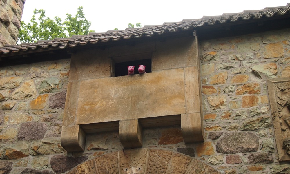 Ausguck an Burg Wachenburg.