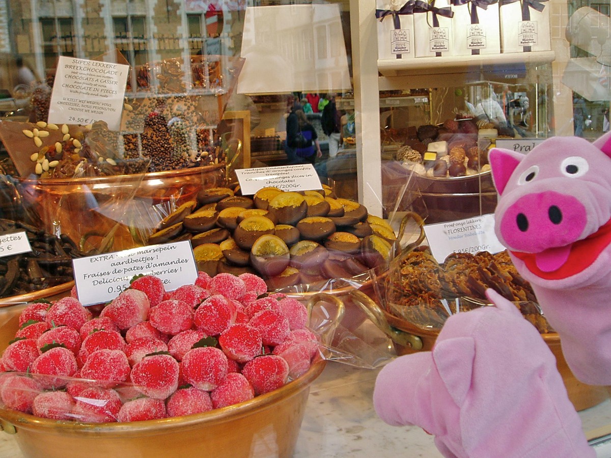 Dort soll es jeden Tag Pralinen geben.