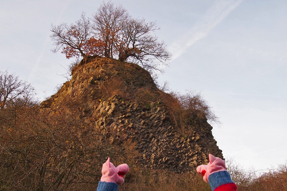 Auf dem Scheidskopf: Klötze über Klötze.