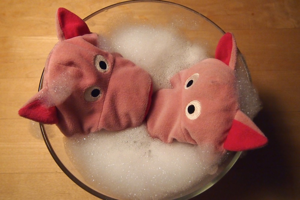 Etwas eng in der Bütt