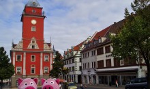 Unterwegs wurde Rast in Gotha gemacht.